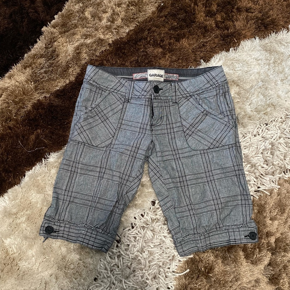 Garage Gray Plaid Men's Shorts